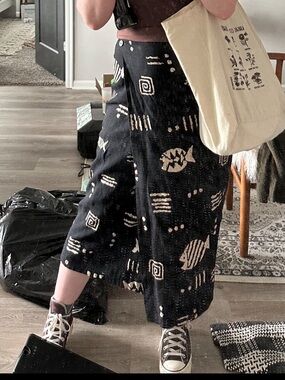 Vintage wrap skirt / size L